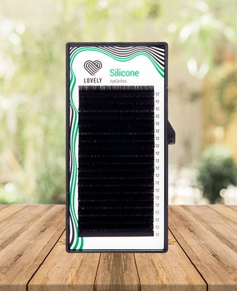 Ресницы Lovely SILICONE mix(L-изгиб) 0.07